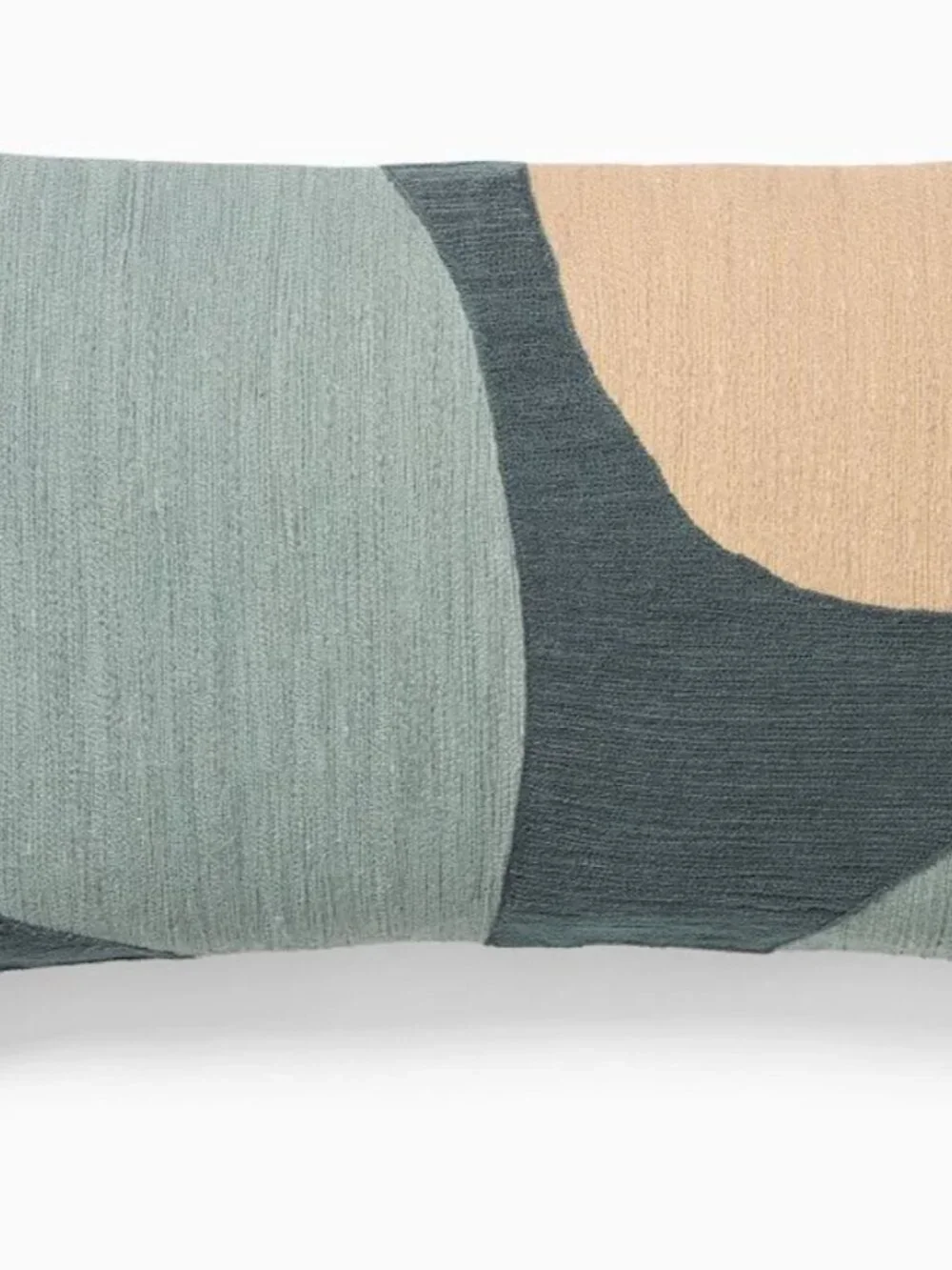 West Elm Rounded Shapes Crewel Pillow Cover